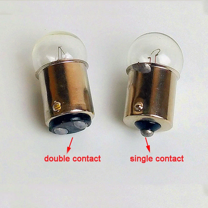 10 Chiếc B15 12V 24V Đơn Đôi Tiếp Xúc Bóng Đèn Mini Cho Indicateor Ánh Sáng