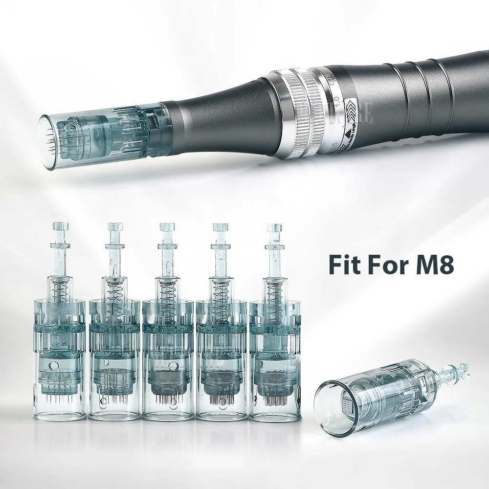 Cartuchos de agulhas para M8 Dr Pen Derma Microneedling Pen, Caneta Microneedling, Original, 11Pin, 16Pin, 24Pin, 36Pin, 42Pin, 5D