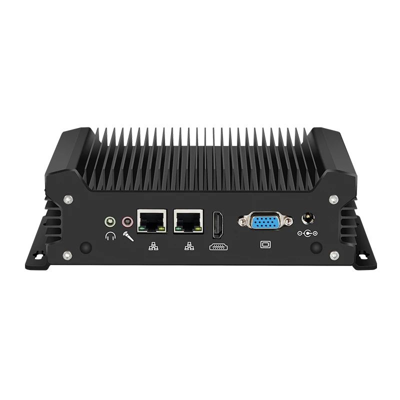 XCY-X58 IPC sin ventilador i5-1335U 1235U i7-1355U Mini PC 2x DB9 RS232 2x Ethernet 8xUSB WiFi 4G módem compatible con Win10/11 Linux DC12-19V