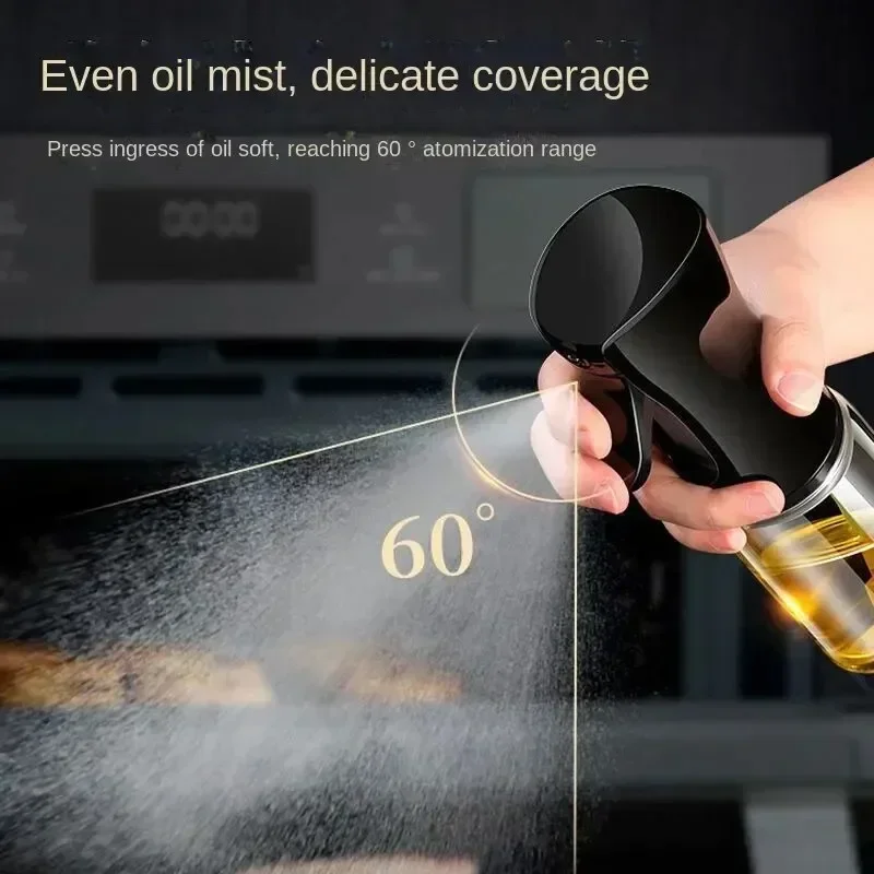 Spray de aceite para cocinar, dispensador de aceite de oliva, botella de plástico, pulverizador, niebla, aceite de calidad alimentaria reutilizable, pulverizador de vinagre, accesorios de cocina