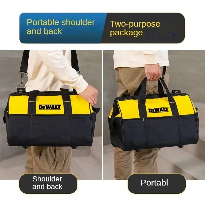 DEWALT Tools Durable Storage Handbag Electric Wrench Screwdriver Toolkit Metal Hardware Parts Multi-Function Tool Bag