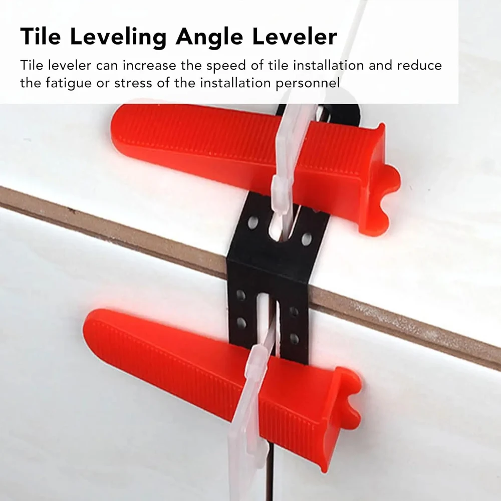 5-200Pcs Professional Tile Angle Leveler Leveling Wall Tile System Tile Height Adjuster Leveling Auxiliary Installation Tool