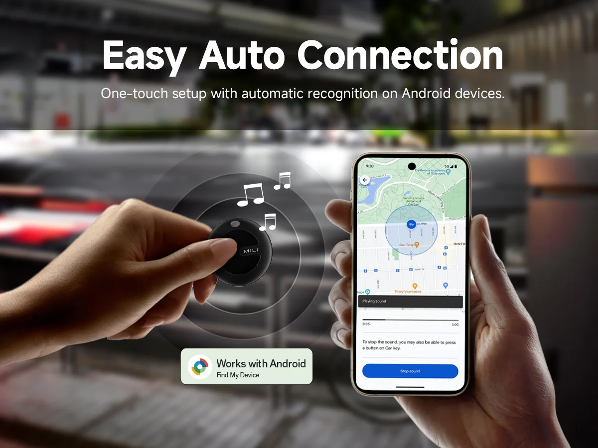 New MiLi Mitag Go Smart Tracker For Android Item Finder And Locator Work With Bluetooth Google Find My Device Anti-lost Air Tag