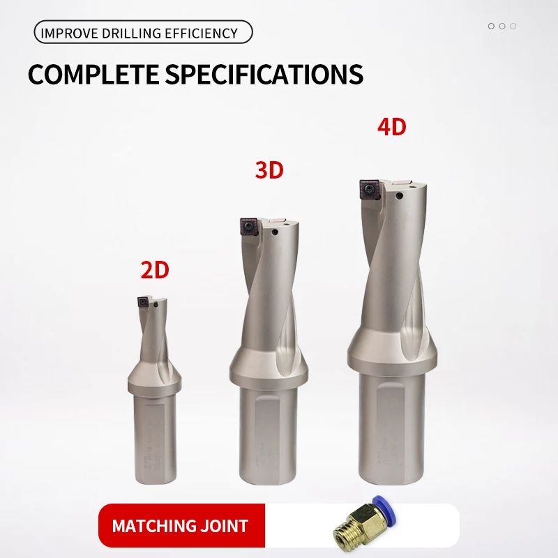 Dòng SP Khoan Cắn Lắp Được Mũi Khoan 11Mm-49Mm Độ Sâu 2D 3D 4D Indexable U Mũi Khoan CNC Cho SPMG Máy Móc Máy Tiện Nước