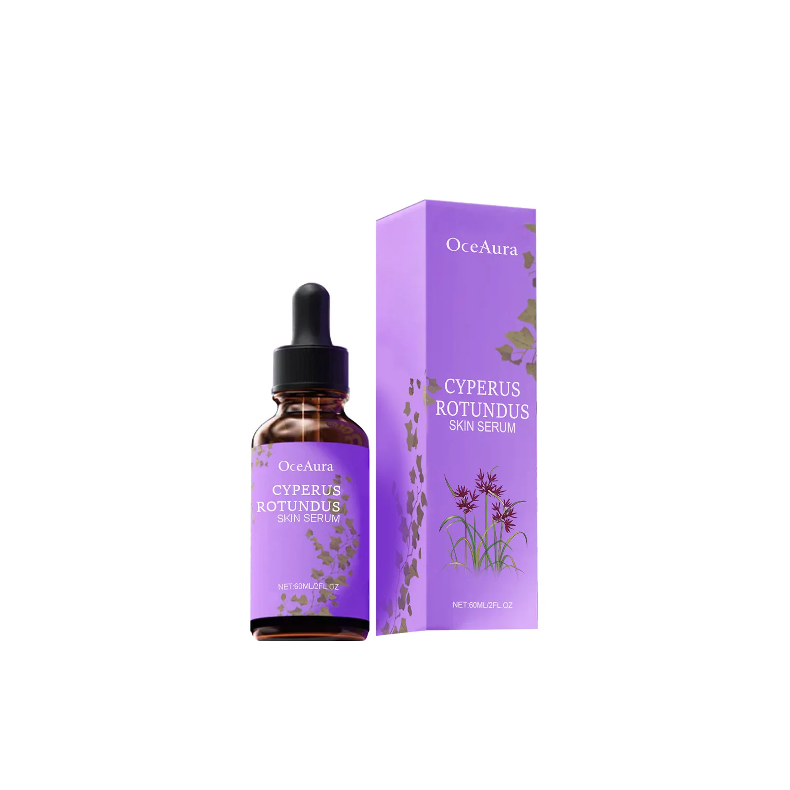 OceAura Cyperus Rotundus 제모용 오일 모발 성장 방지 제품 모이스춰 라이징 바디 오일 60ml 용 모발 억제제 제거