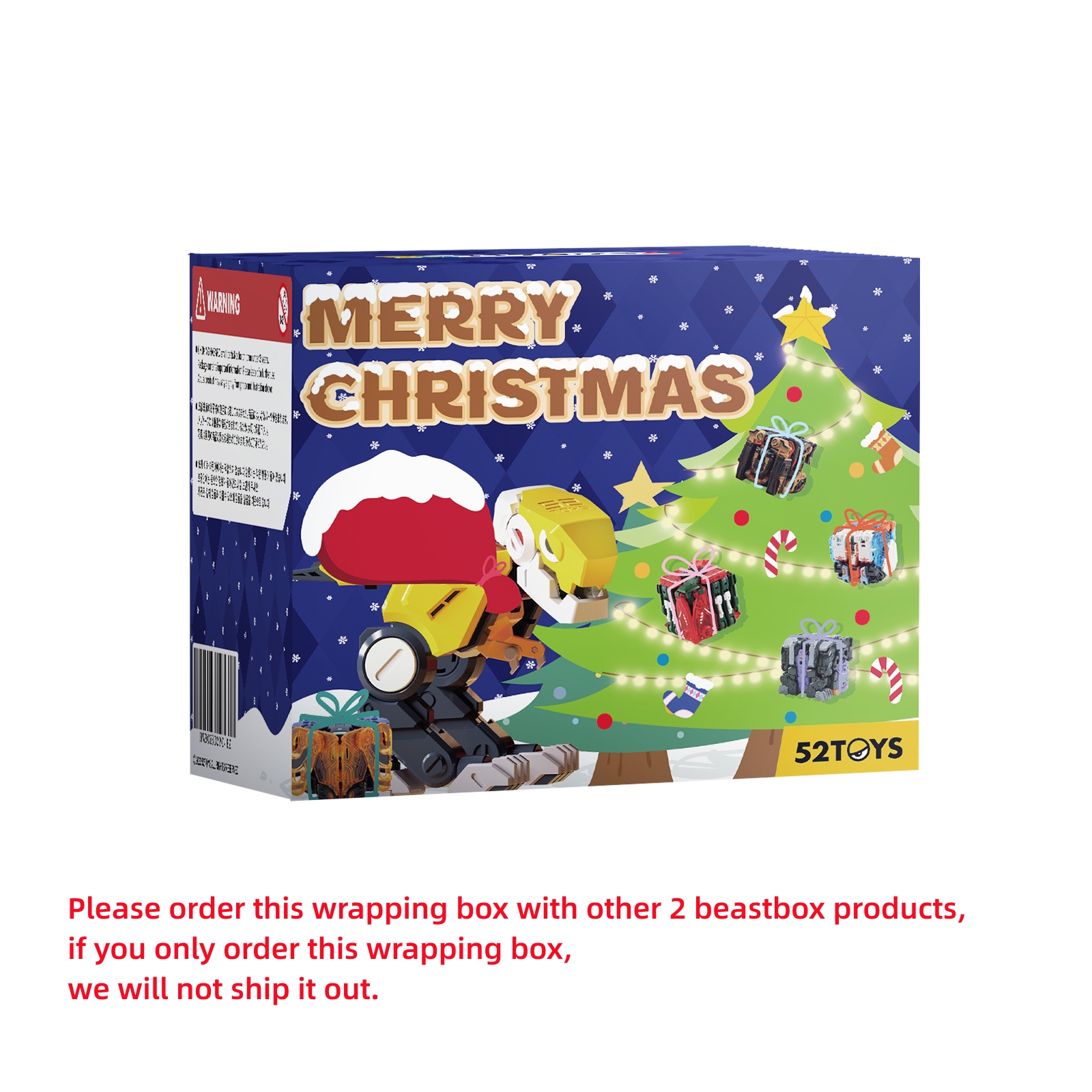 52 игрушки Beastbox, Рождественская подарочная упаковка, размер: 20x17x4 см/x дюйма
