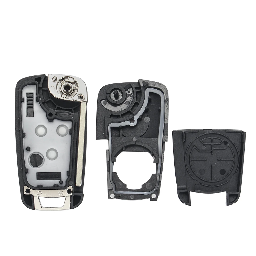 KEYYOU For Chevrolet Cavalier Aveo 2020 Fob HU100 Blade New 2/3 Buttons Flip Folding Remote Car Key Shell Case
