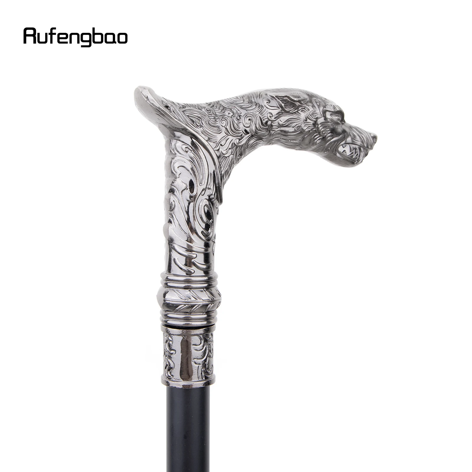 Big ฟันหมาป่าเดิน Stick ที่ซ่อนอยู่แผ่น Self Defense แฟชั่น Cane แผ่นฮาโลวีนคอสเพลย์ Crosier แวมไพร์ Stick 93ซม.
