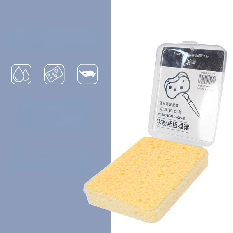 Boxed aquarel pigment schilderij schoonmaakspons waterabsorberende schilderspons aquarel spons gereedschap kunstbenodigdheden