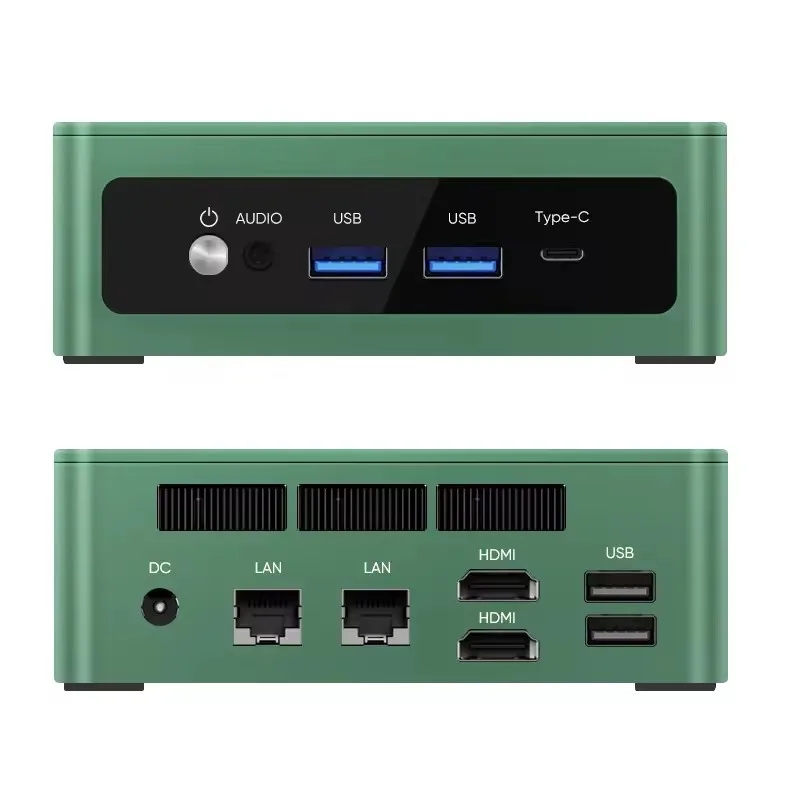 New Solid Pocket Mini PC TOPC AMD Ryzen 9 8945HS R7 8845HS USB4.0 Dual LAN 2xDDR5 PCIe4.0 Windows 11 Gaming Mini Computer WiFi6E