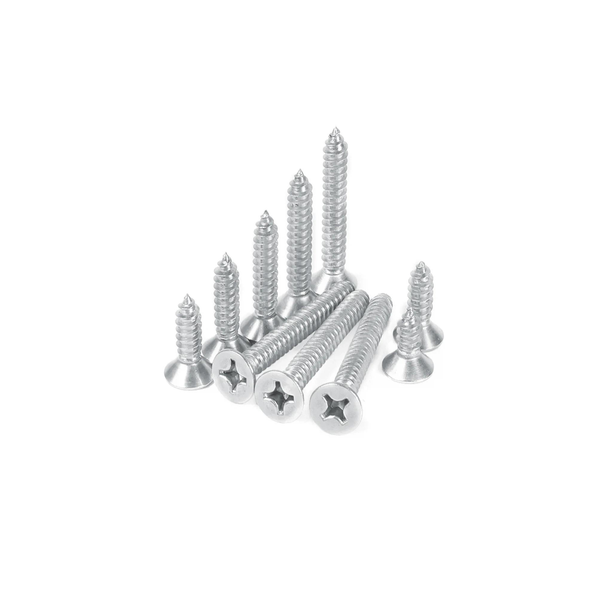 400 stücke Flach kopf Holz schrauben Sortiment Kit Phillips Spitzen Schraubens atz M2x4mm-20mm selbst schneidende Schrauben Holz schraube