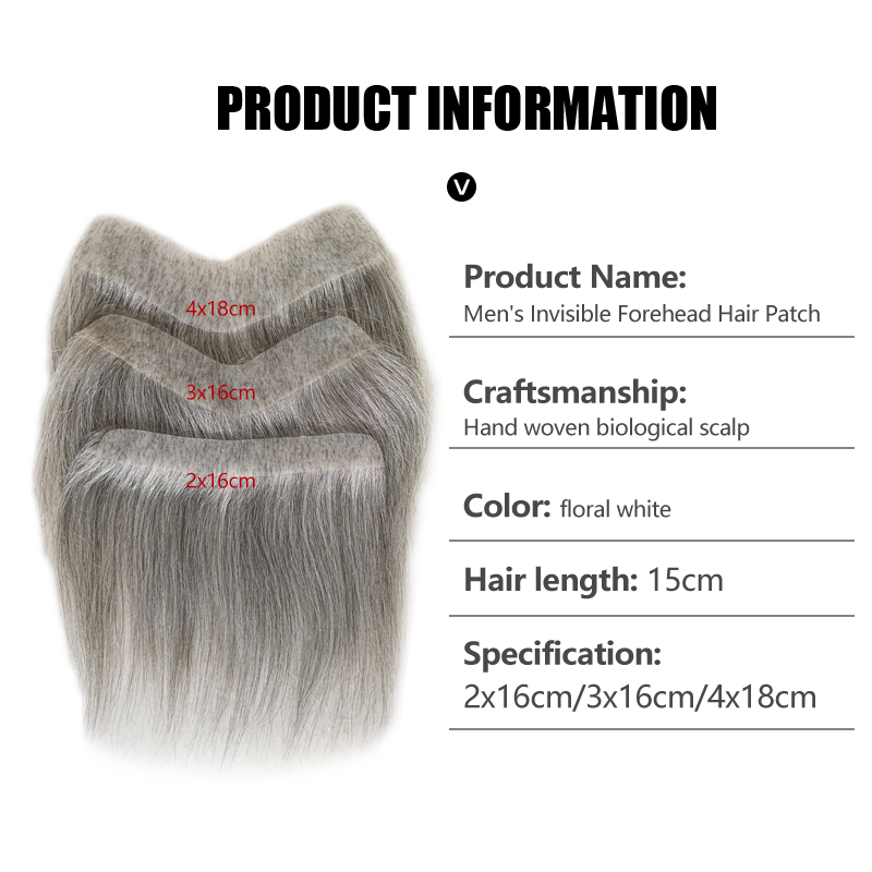 15cm 100% cabelo humano masculino flor branco plutônio v loop frente peruca perucas de linha fina remy substituição do cabelo em linha reta peruca 6 polegadas
