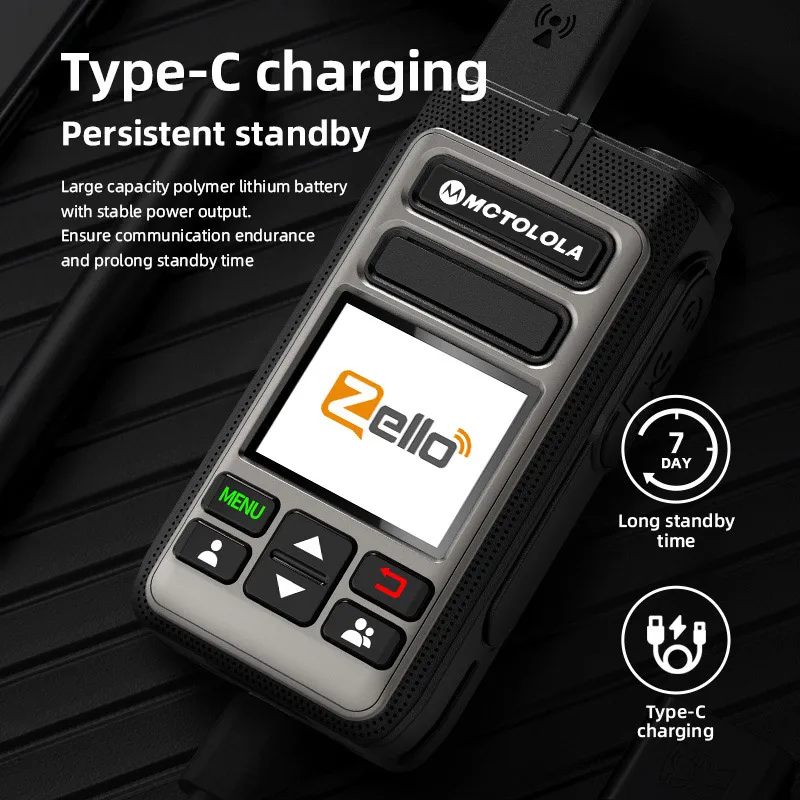 MOTOLOLA Zello poc drahtlose Fernbedienung Walkie Talkie Sim Handheld 4G 3G 2G Android Bluetooth Walkie Talkie Wifi GPS gl