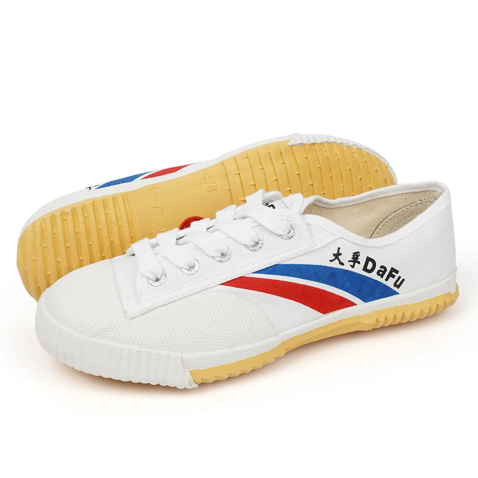 Sapatos de treinamento clássico original Dafu-Kungfu, tênis de artes marciais, branco, 3002