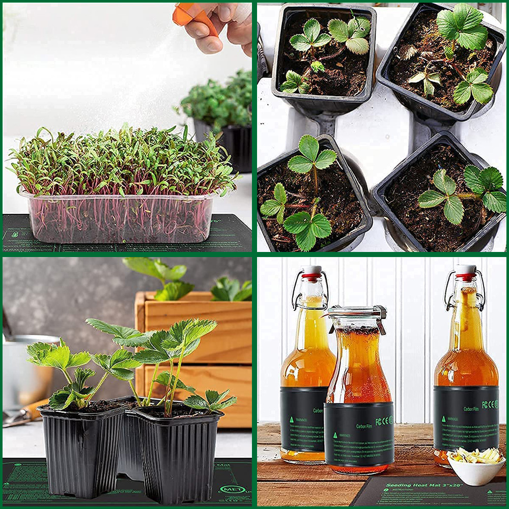 10/25/50 CENTIMETRI Piantina Tappetino di Calore Piante Da Interno Germinazione Tappetino Riscaldante Impermeabile Propagazione Clone Starter Zerbino EU/US/AU/UK Spina