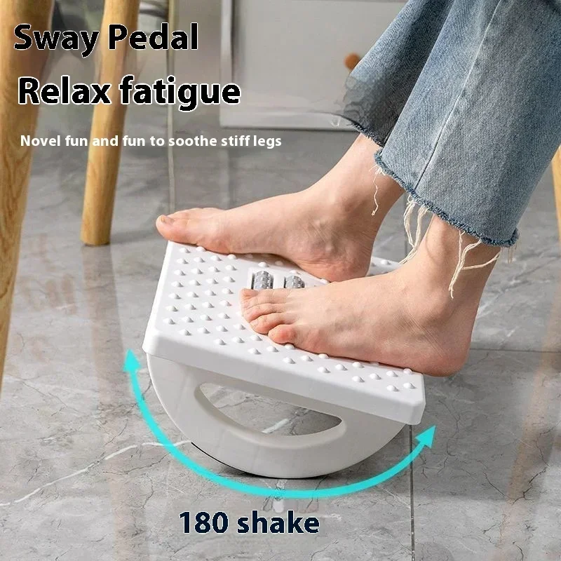 แบบพกพาเท้าภายใต้โต๊ะ Footrest ERGONOMIC สตูลเท้านวดลูกกลิ้งเท้าสําหรับ Home Office Work Fast Ship