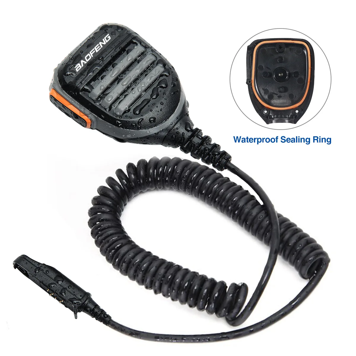 Baofeng-防水スピーカーマイク,ショルダーマイクUV-9R plus,UV-S22 pro,双方向ラジオ,GMRS-9R, UV-9G, GT-3WP,bf