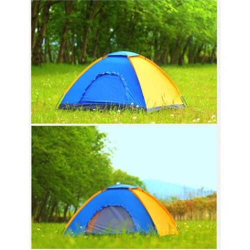 3 Kepribadian Mudah Instalasi Berkemah Tenda Tenda Lapisan Ganda Tahan Air Portabel Aluminium Tiang Perjalanan Tenda Ransel