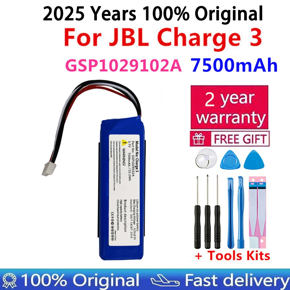 Original-Lautsprecher-Akku für Harman Kardon Onyx Studio für JBL Charge Boombox Flip Pulse Xtreme 1, 2, 3, 4, 5, 6, Go Play Onyx Mini