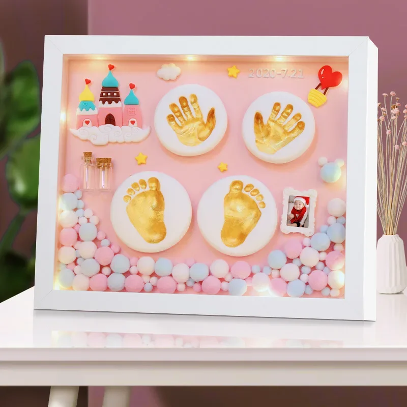 Набор отпечатков стопы с принтом рук ребенка, отпечаток руки, детские сувениры с грязью и следами, форма для детских рук и ног, подарок на сто дней
