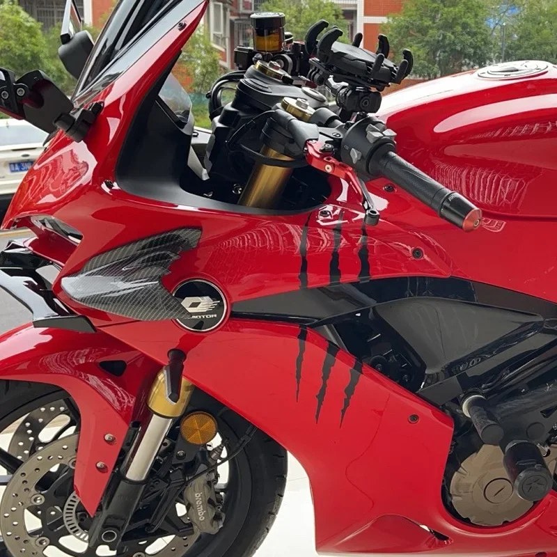 2 個オートバイモンスター爪スクラッチステッカー DIY モトクロスヘルメットビニールデカールアプリリア KTM カワサキ、ヤマハ、スズキ、ホンダ