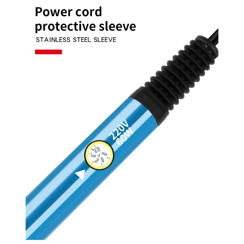 Kit de Réparation de Fer à Souder EU/US, 220V/110V, Outil Électrique, 60W, Pointe Chauffante, Température Réglable