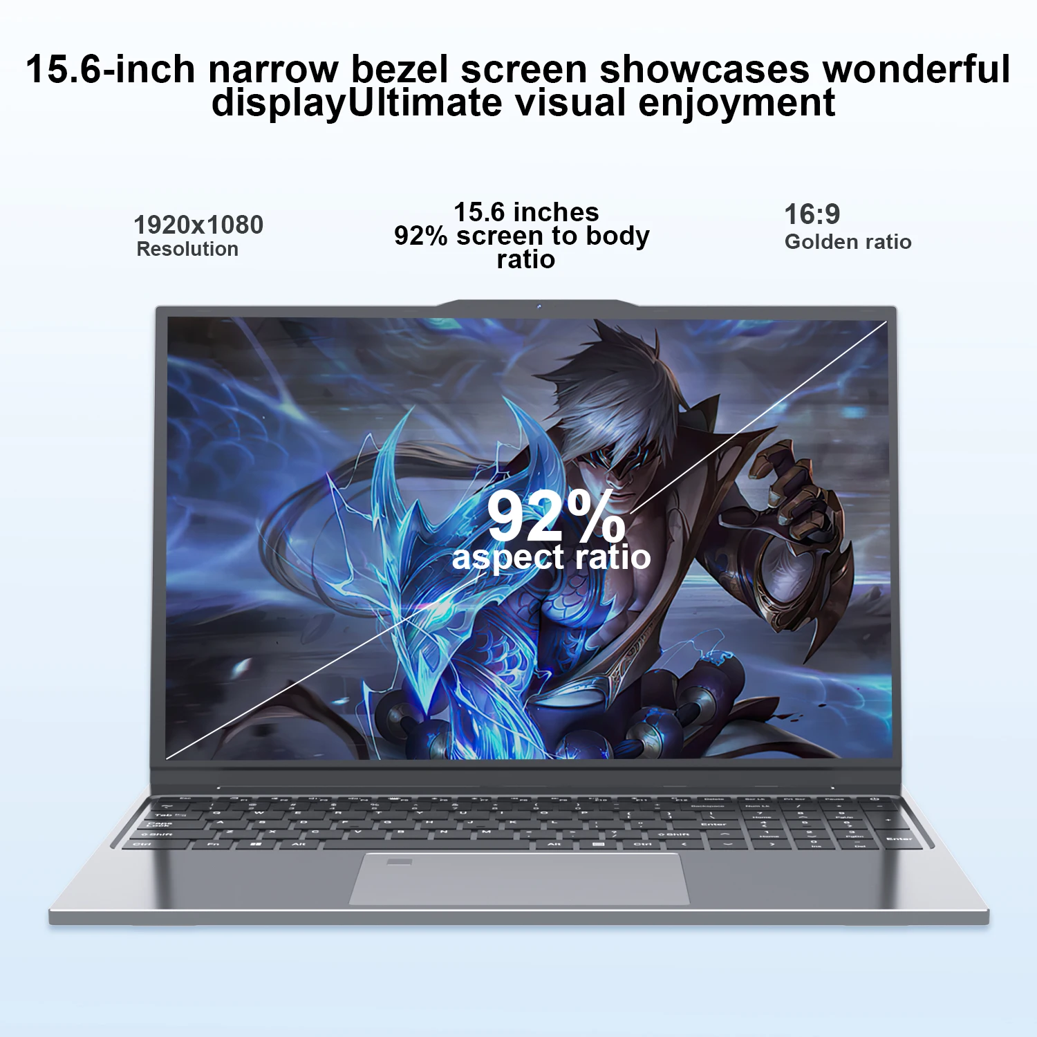 NEW 15.6" Laptop 32GB RAM 2048GB SSD Intel Core i7-6500U Notebook Windows 11 1920*1080 Display Office Study Gamer Computer PC