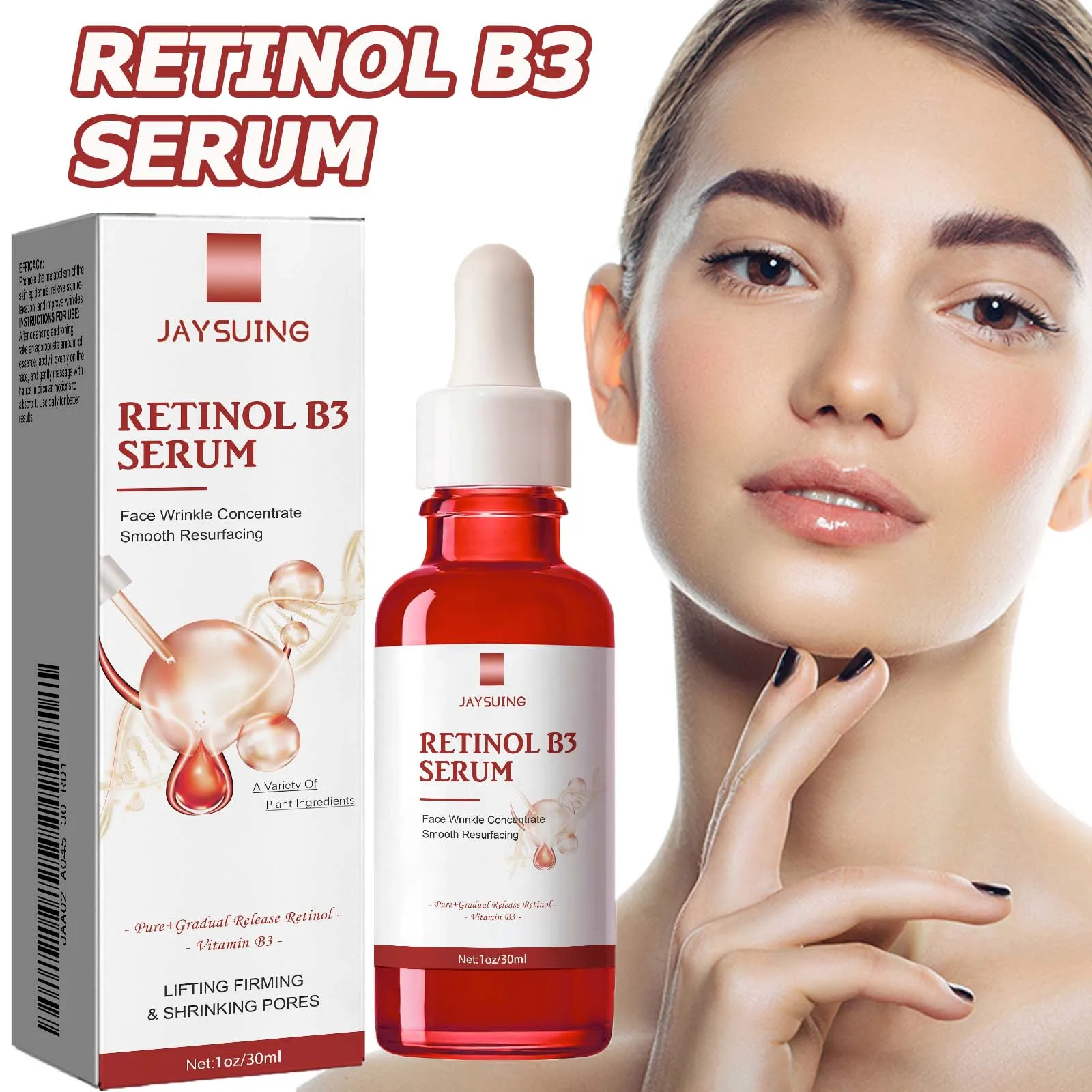 Retinolo B3 Essenza per il viso Idratazione profonda Dissolvenza Linea sottile Lifting Rassodante Riparazione Liscia Nutrire Stringere Illumina Siero Cura della pelle