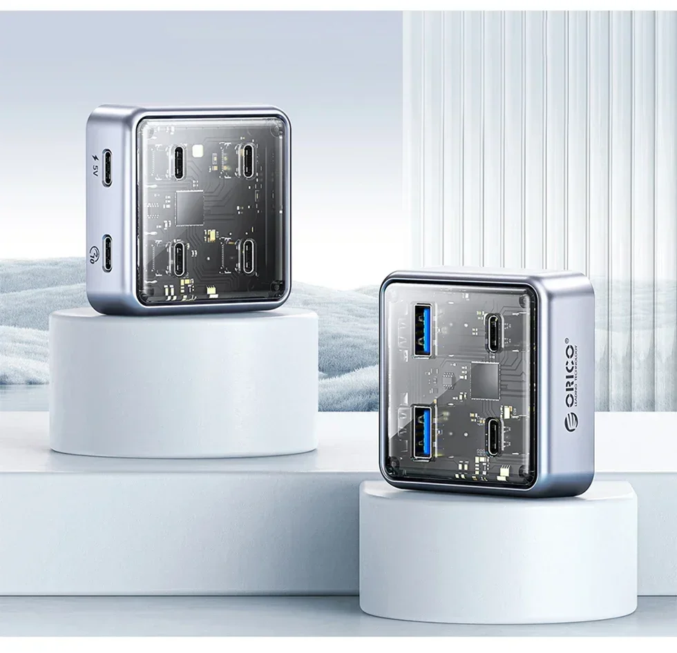 ORICO несколько портов USB A Type C, разветвитель-концентратор, 4 слота USB 3,1, 10 Гбит/с, док-станция, адаптер с несколькими портами USB3.0 для ноутбуков