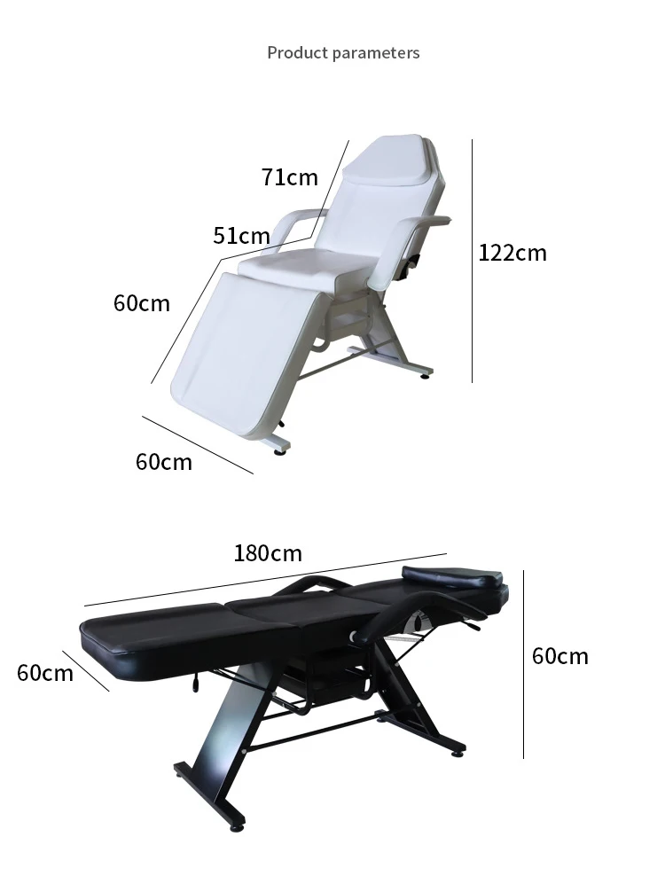 Lettino per salone di bellezza facciale Lettino per trattamenti di massaggio spa medico Sedia per podologia Lettino per tatuaggi estetico