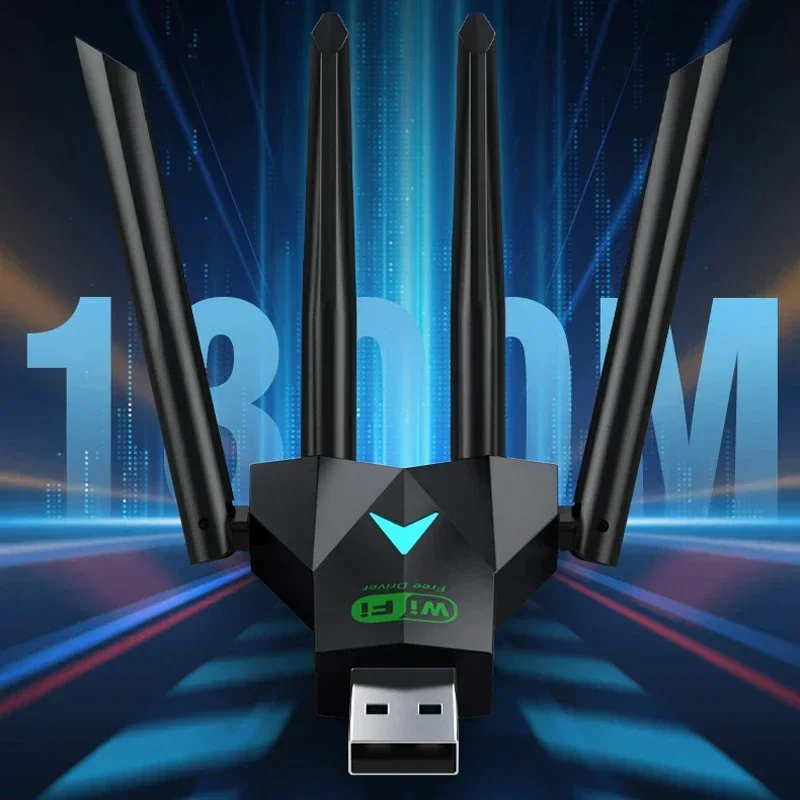 Original 4 Antennen 1200 Mbit/s WiFi USB 3.0 Adapter 2,4G/5 GHZ Dual Band WiFi Dongle Drahtlose Netzwerkkarte 802.11AX Für Win 10/11