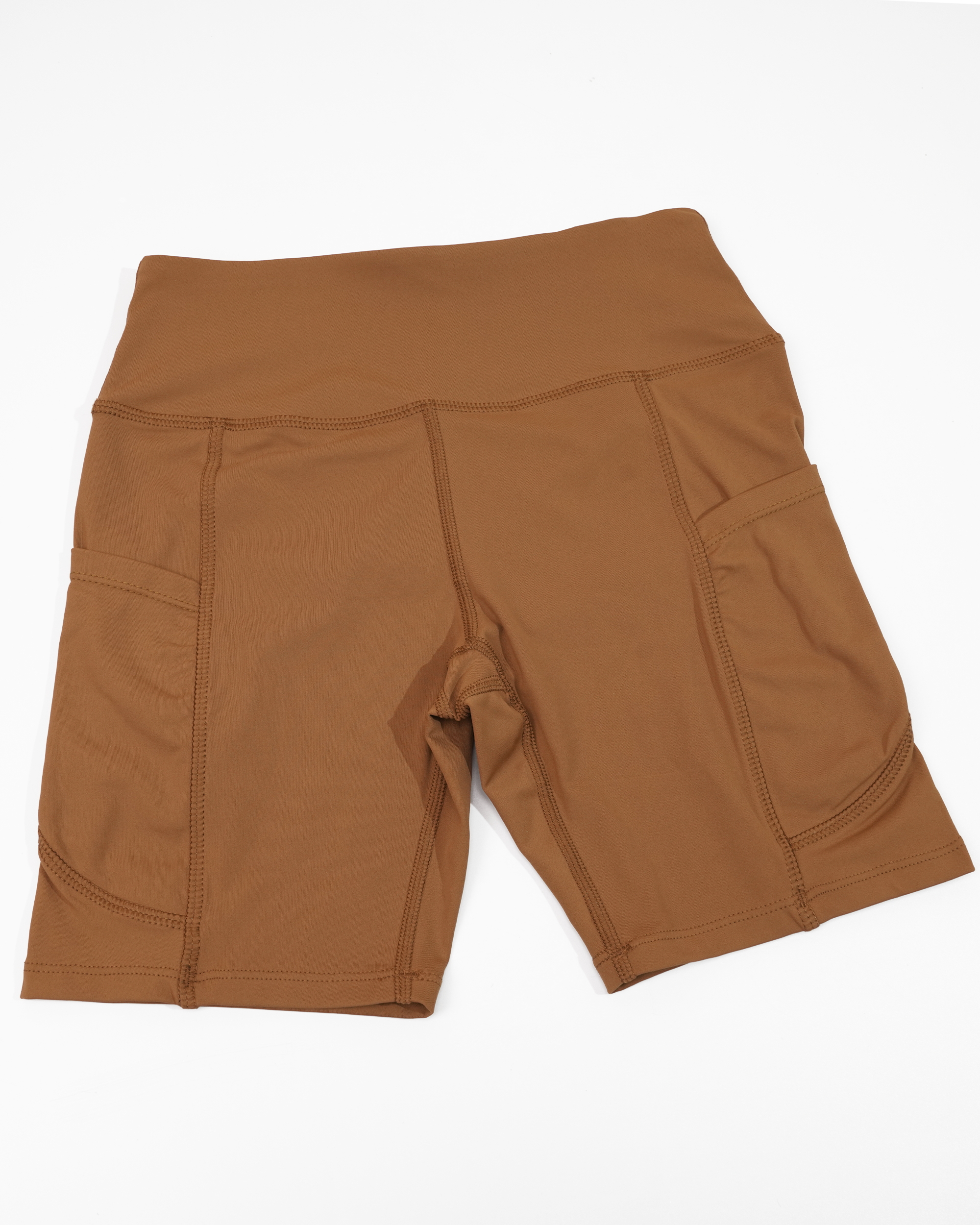 ผู้หญิงโยคะ Legging สั้นเอวสูงฟิตเนสกางเกงแห้งเร็วขี่จักรยานออกกําลังกายกางเกงขาสั้น Breathable กางเกงกีฬากระเป๋าด้านข้าง