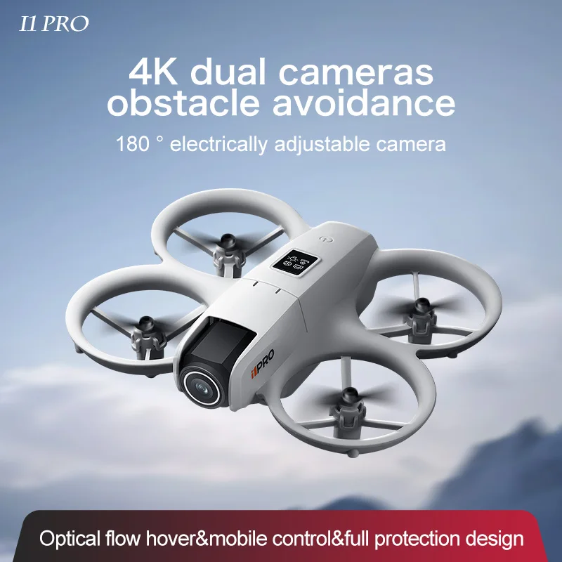 I1PRO nouveau Mini Drone professionnel 8K HD caméra WIFI sans brosse FPV avec écran de débit télécommande évitement aérien UAV jouets cadeau