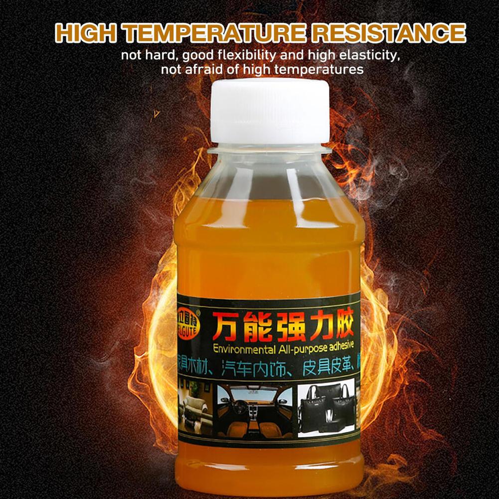 Super Glue with Brush Multi Purpose Glue Fast Drying Waterproof Strong Adhesive for Automotive Interior Leather Products Wood