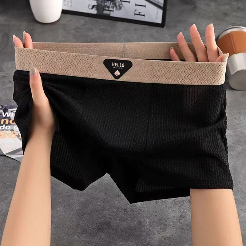 1 stücke männer Boxer Shorts Eis Seide Unterwäsche Plus Größe Unterhose Atmungs Sexy Dünne Höschen klimatisierten Dessous Großhandel