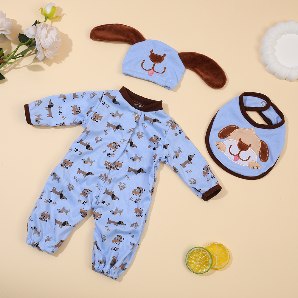 Reborn Baby Doll roupas ternos, acessórios para geração, 45cm, 17 Polegada, apto para 45cm