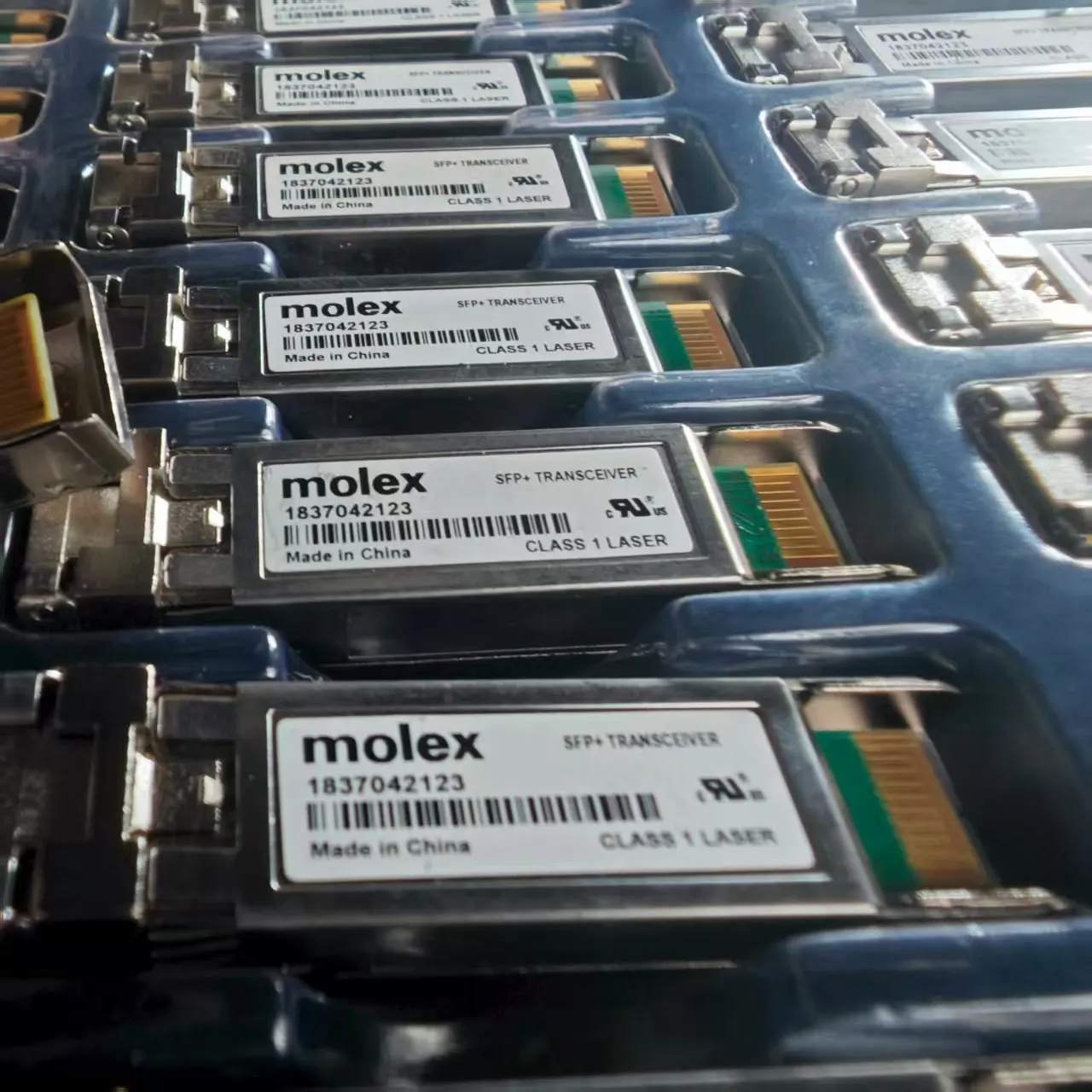 Modulo ricetrasmettitore in fibra Molex 10G SFP 1310nm Connettore LC duplex Fibra duplex monomodale 5KM compatibile con Mikrotik Cisco