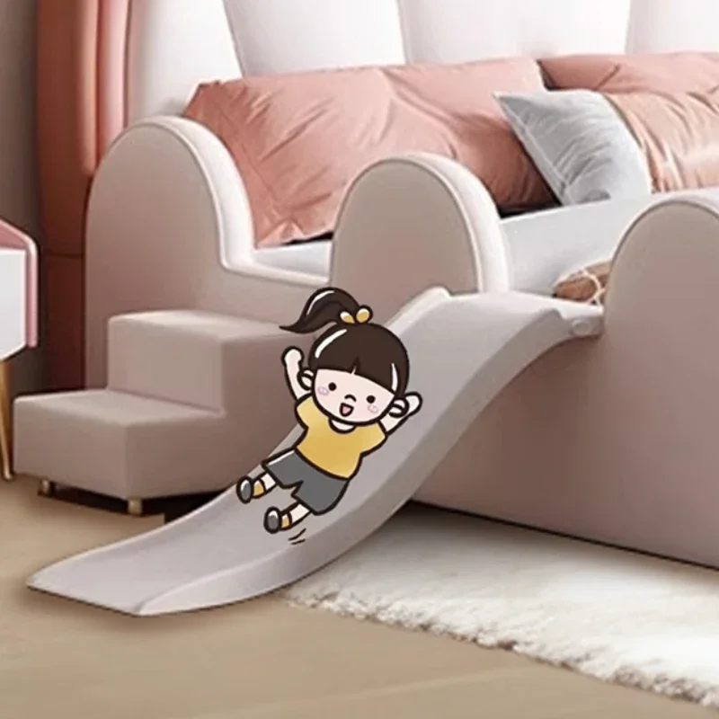 Marco De Cama doble De princesa para niñas bonitas, cama moderna De lujo De madera maciza para niños, Loft, Villa, Camas De Dormitorio, conjunto De muebles para dormitorio
