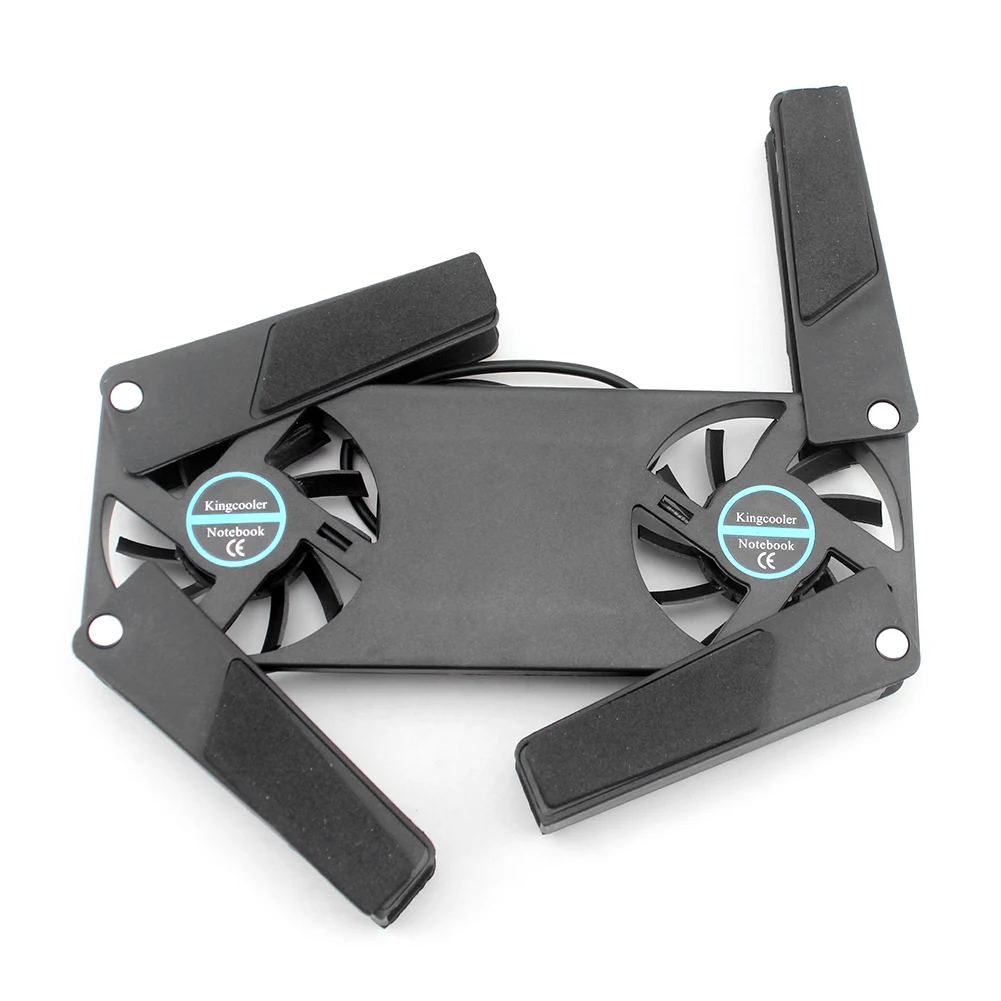 Foldable Cooling Pad Laptop Cooler with Double Fans Laptop Stand USB Powered for 7-15 inch Notebook PC LCD Display Cooler Holder