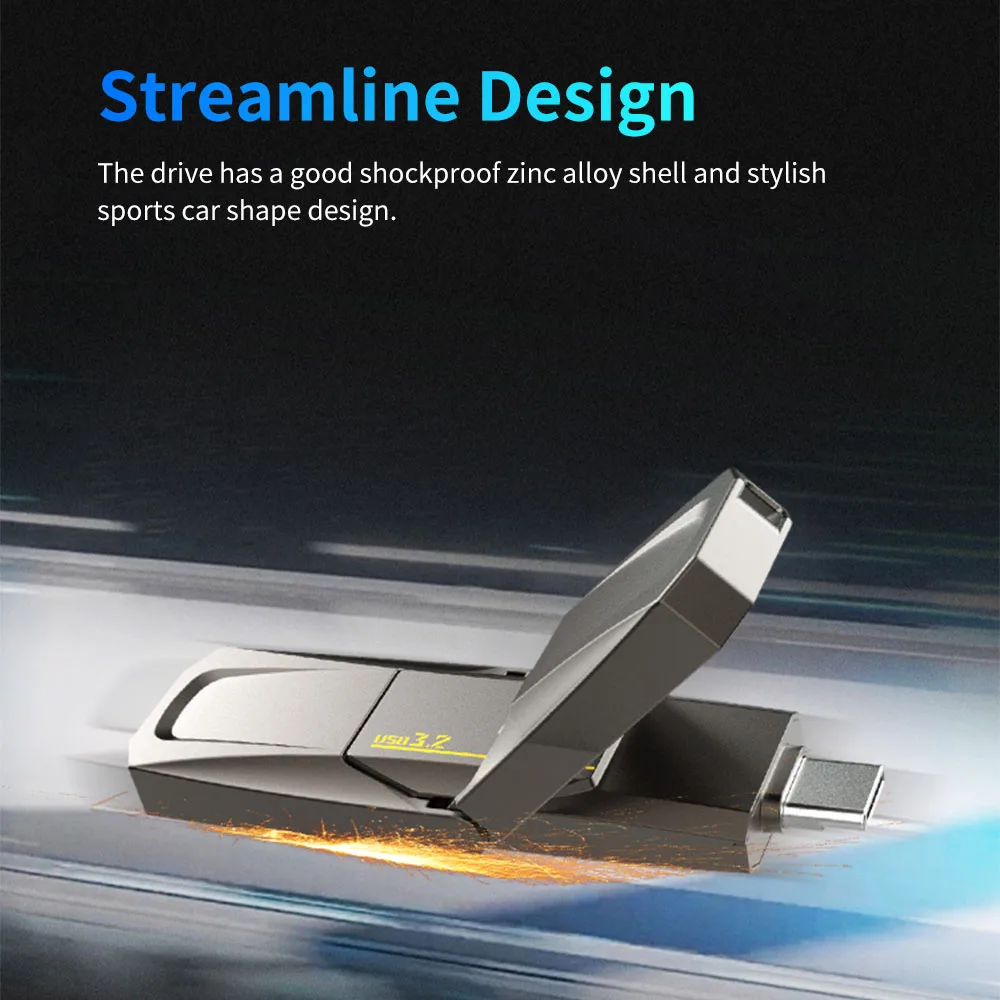 Netac USB 3.2 Solid State Pen Drive 128GB 256GB 512GB 1TB 520MB/s Type C USB Flash Drive Free Shipping Item US5 for Laptop Phone