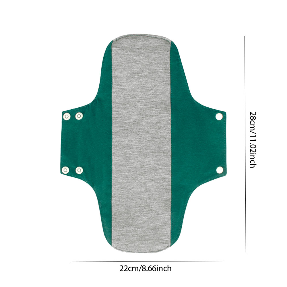 BIAI 22*28 ซม.5PCS ล้างทําความสะอาดได้ Graphene ประจําเดือนผ้าแผ่นผ้าฝ้าย Reusable Care Pads หญิงประจําเดือน Pad Breathable สุขาภิบาล