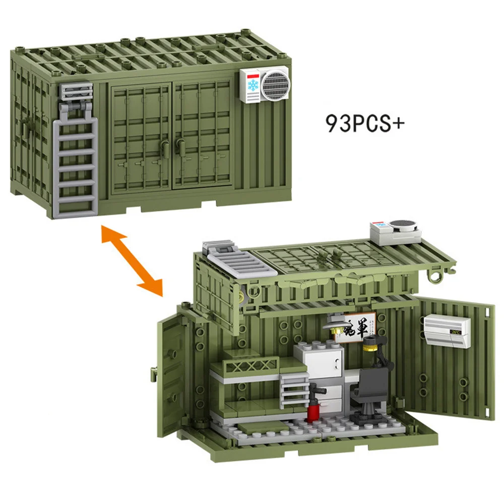 World War 2 WW2 กองทัพทหารทหาร SWAT ตํารวจคอนเทนเนอร์อาวุธ CANNON ฐานชุด Building Blocks อิฐของเล่นเด็ก