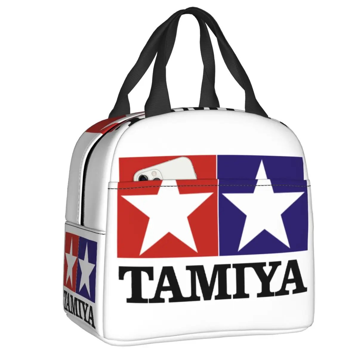 Bolsa de almuerzo con aislamiento Tamiyas personalizada para mujeres, refrigerador a prueba de fugas, caja térmica Bento para niños y escolares