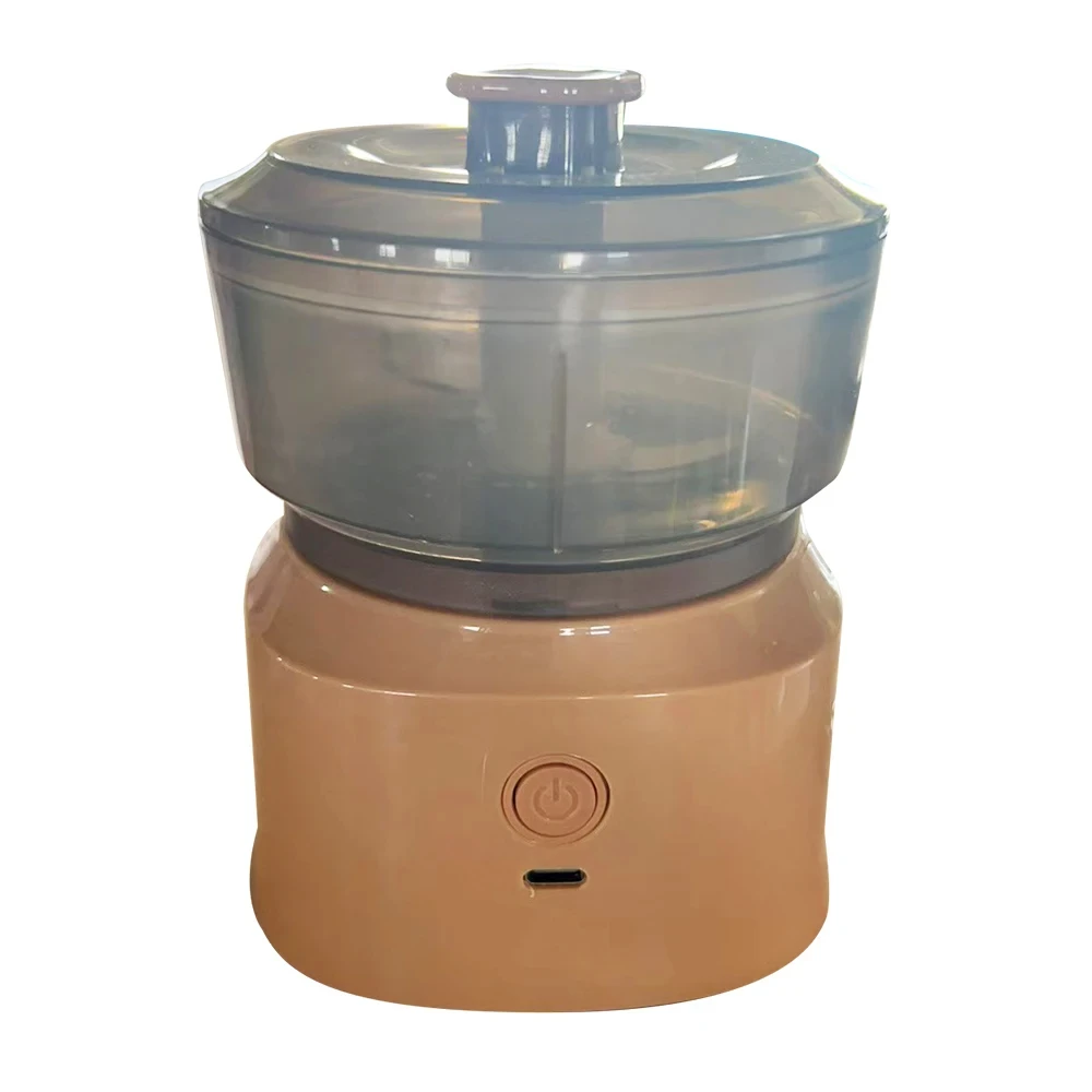 มินิไร้สายไฟฟ้ากระเทียมกด Dual Purpose กระเทียม Puree 350ml ครัวอาหาร Shredder ชาร์จ USB เครื่องบดเนื้อผัก