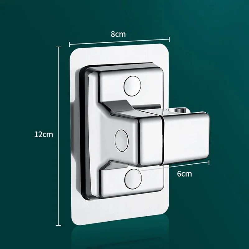 ABS หัวฝักบัวติดผนัง Rack Self-กาวปรับ Rotatable Handheld Bracket อุปกรณ์ห้องน้ํา