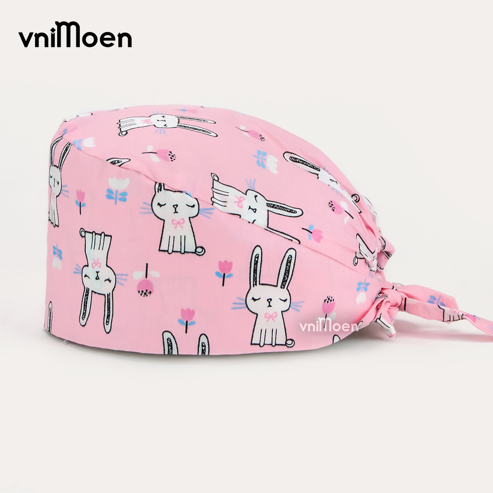 Clearance sale of printed surgical caps Doctors nurses dentists clinics pharmacies beauty salons head cap Chef dust cap