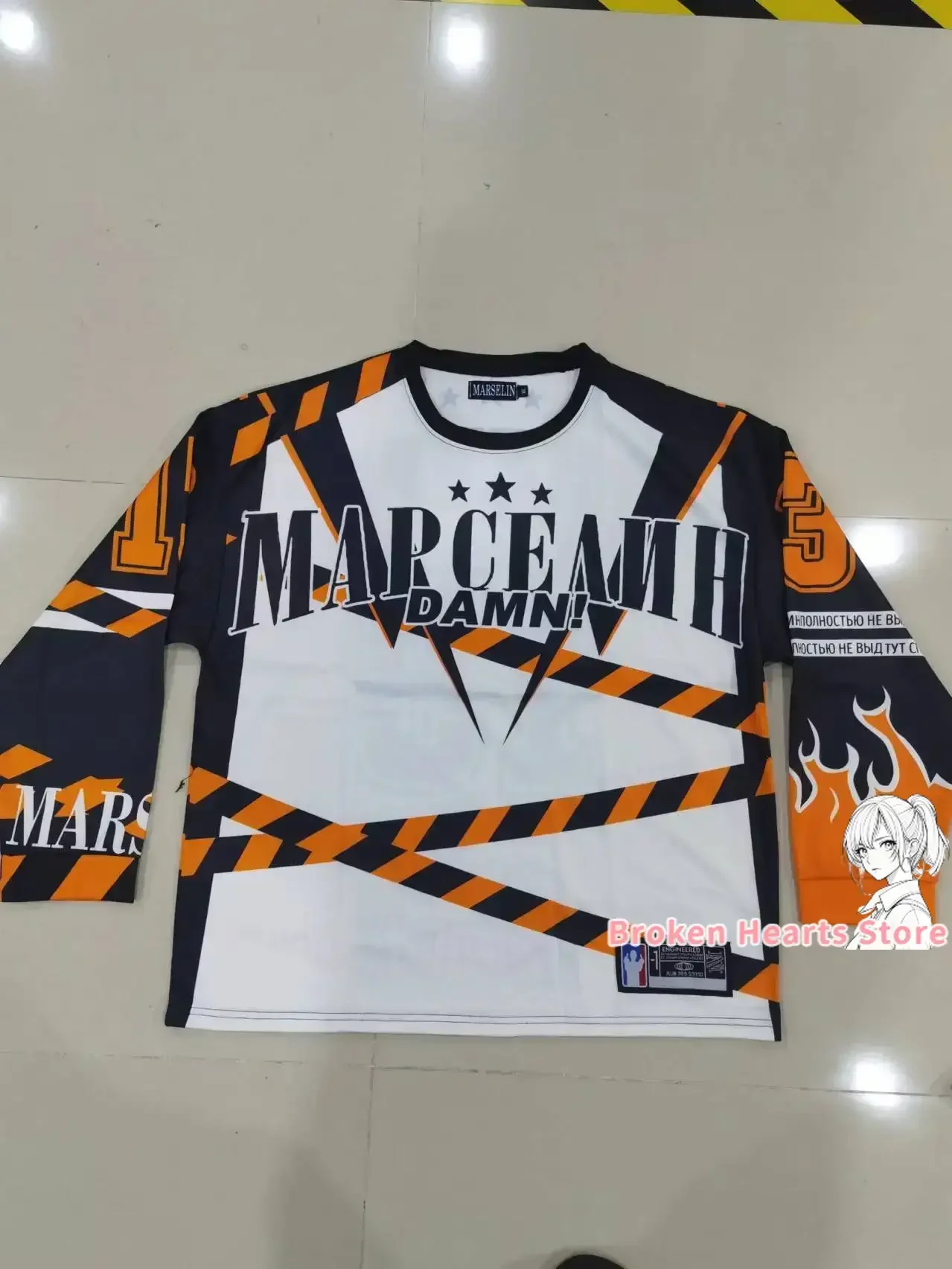 Y2k マルセリンジャージ長袖 Tシャツ原宿ヴィンテージストリートカジュアル野球ジャージカジュアルトップ特大女性服