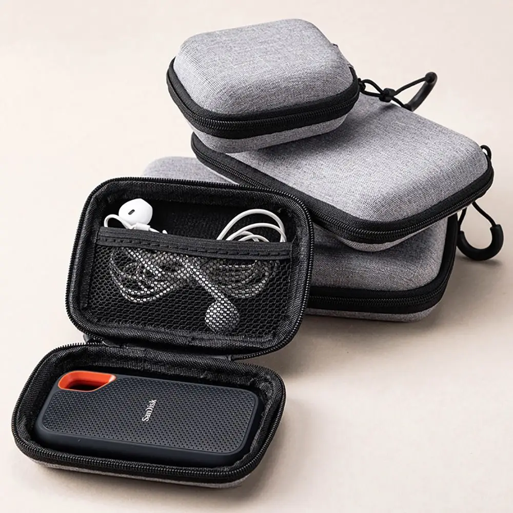 1Pcs Portable Game Console Case For RG35XX H Game Console Case Storage Bag Protective Zipper Carry Bag EVA Hard Handbag