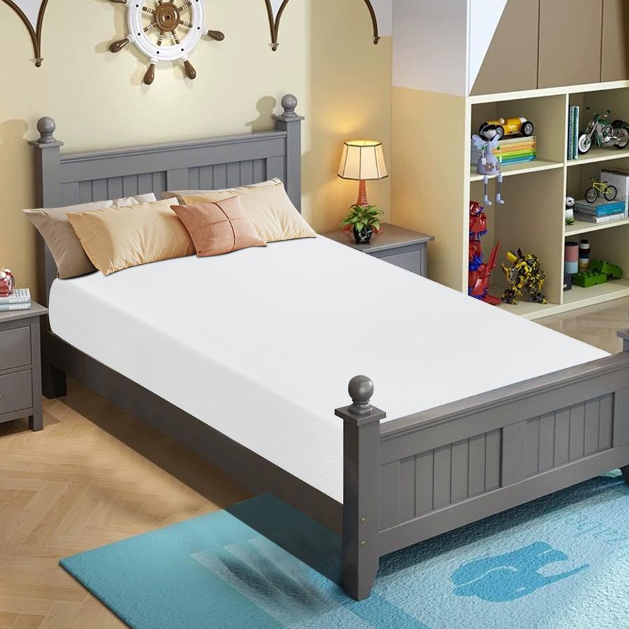 12 Inch Gel Memory Foam Mattress for Cool Sleep amp Pressure Relief, Medium Firm Single Twin Mattress for Kids, BedinaBox, Certi