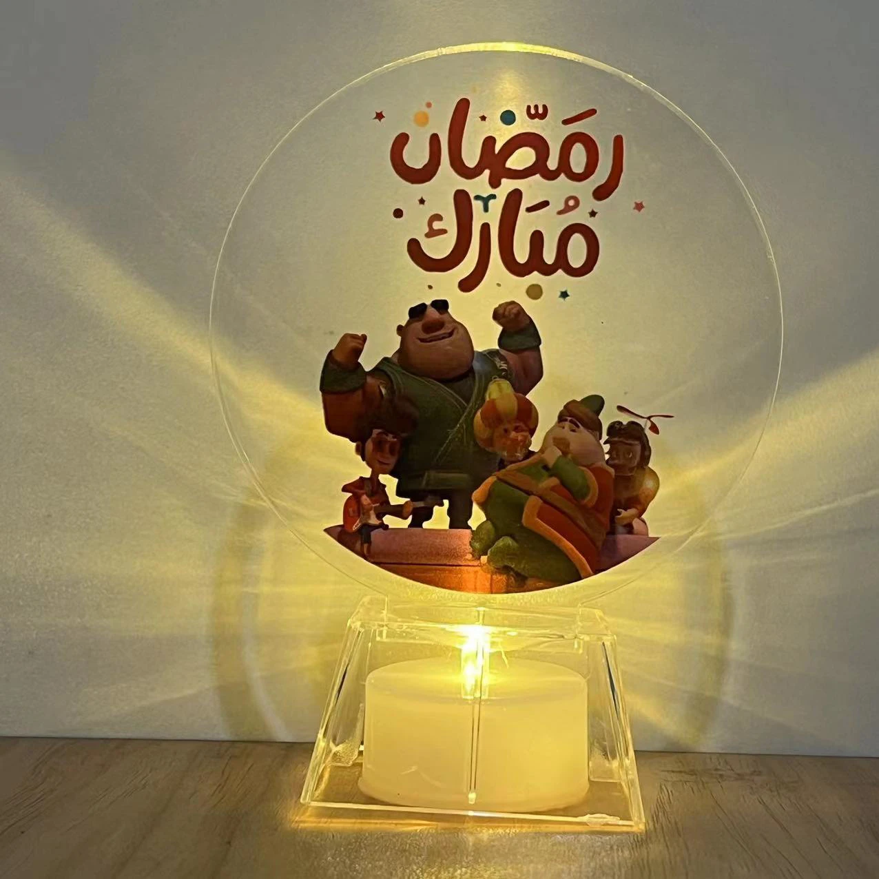 Minivela LED con batería Eid Mubarak, lámpara de Festival musulmana de Ramadán para el hogar, dormitorio, decoración de fiesta de boda